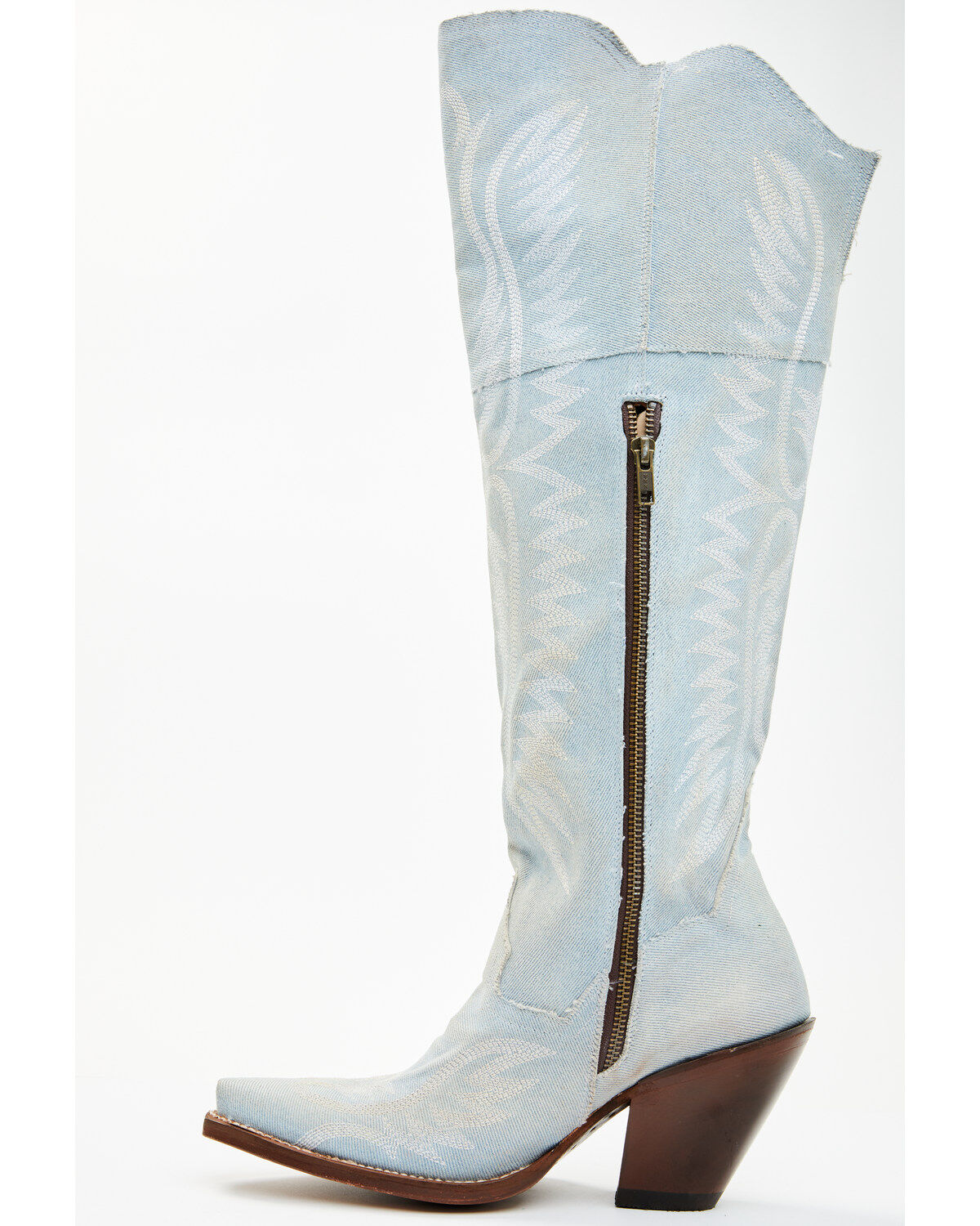 Product Name:  Dan Post Women's Denim Tall Western Boots - Snip Toe