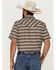 Image #4 - Cody James Men's Grit Plaid Print Short Sleeve Snap Western Shirt - Tall, Brown, hi-res