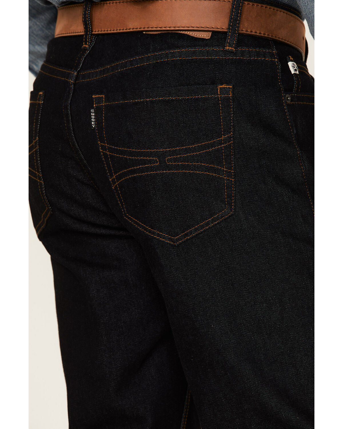 Image #2 - Hooey by Rock & Roll Denim Men's Dark Wash Double Barrel Relaxed Stackable Bootcut Jeans, Blue, hi-res