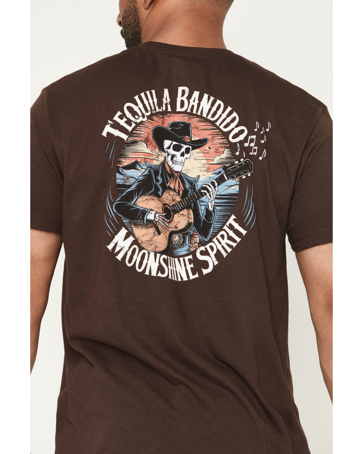 Image #4 - Moonshine Spirit Men's Tequila Bandito Short Sleeve Graphic T-Shirt, Dark Brown, hi-res