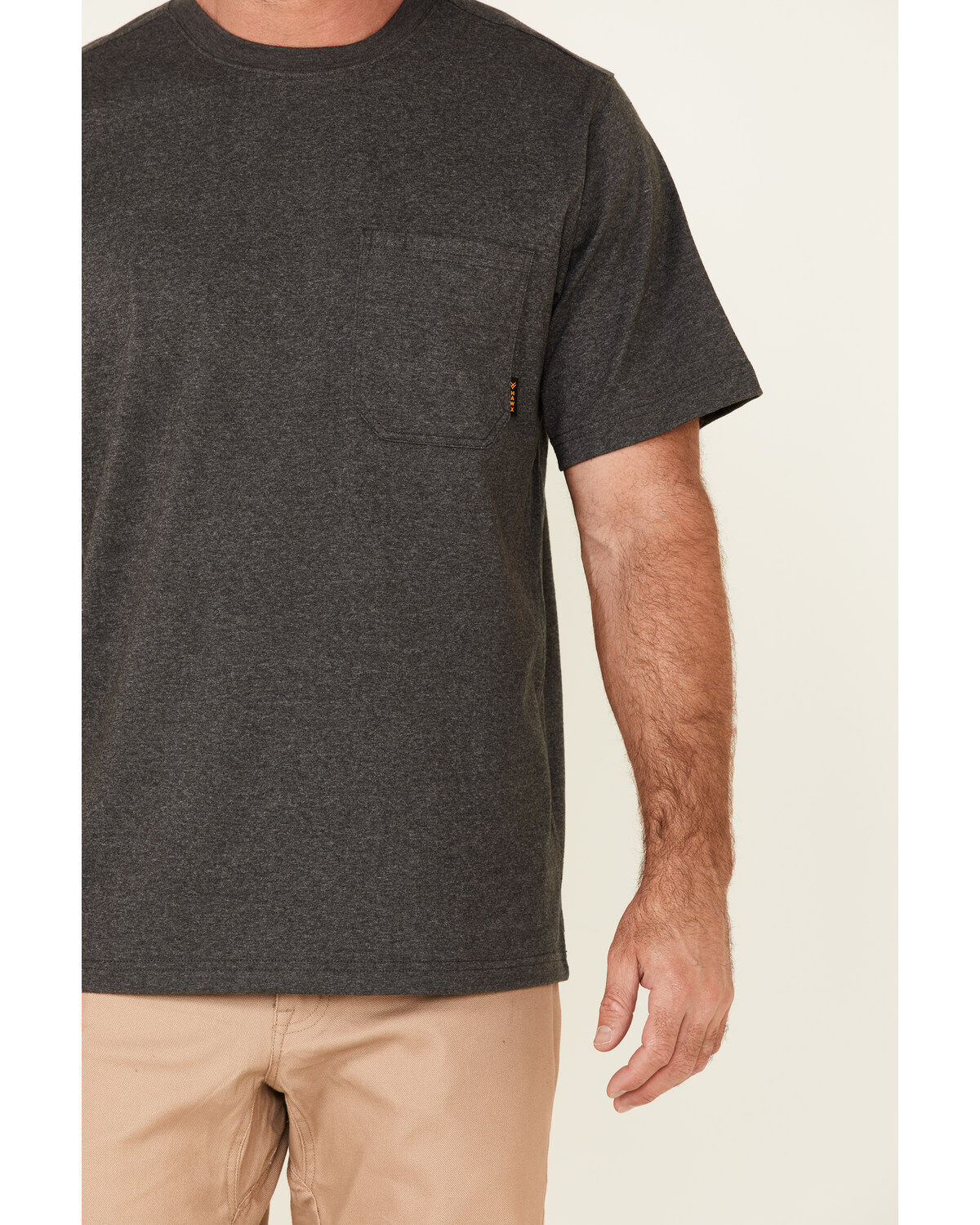 Image #3 - Hawx Men's Forge Short Sleeve Work Pocket T-Shirt, Charcoal, hi-res