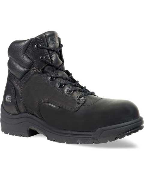 Timberland PRO Men's TITAN 6" Work Boots - Composite Toe , Black, hi-res