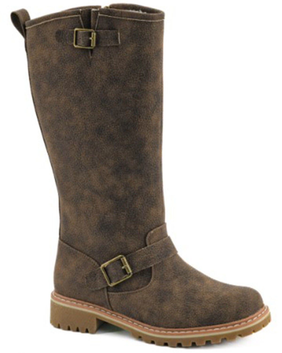 Corkys Women's Carny tall Boots - Round Toe, Brown, hi-res
