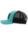 Hooey Men's Liberty Roper Mesh Back Trucker Cap, Turquoise, hi-res