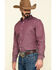Image #3 - Cody James Core Men's Holler Geo Print Long Sleeve Western Shirt , , hi-res