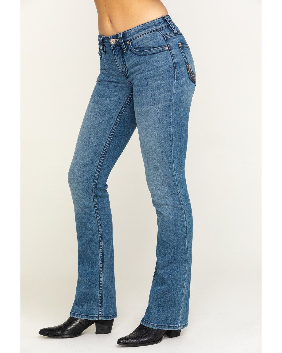 light colored bootcut jeans