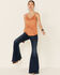 Shyanne Women's Faux Suede Cami, Pecan, hi-res