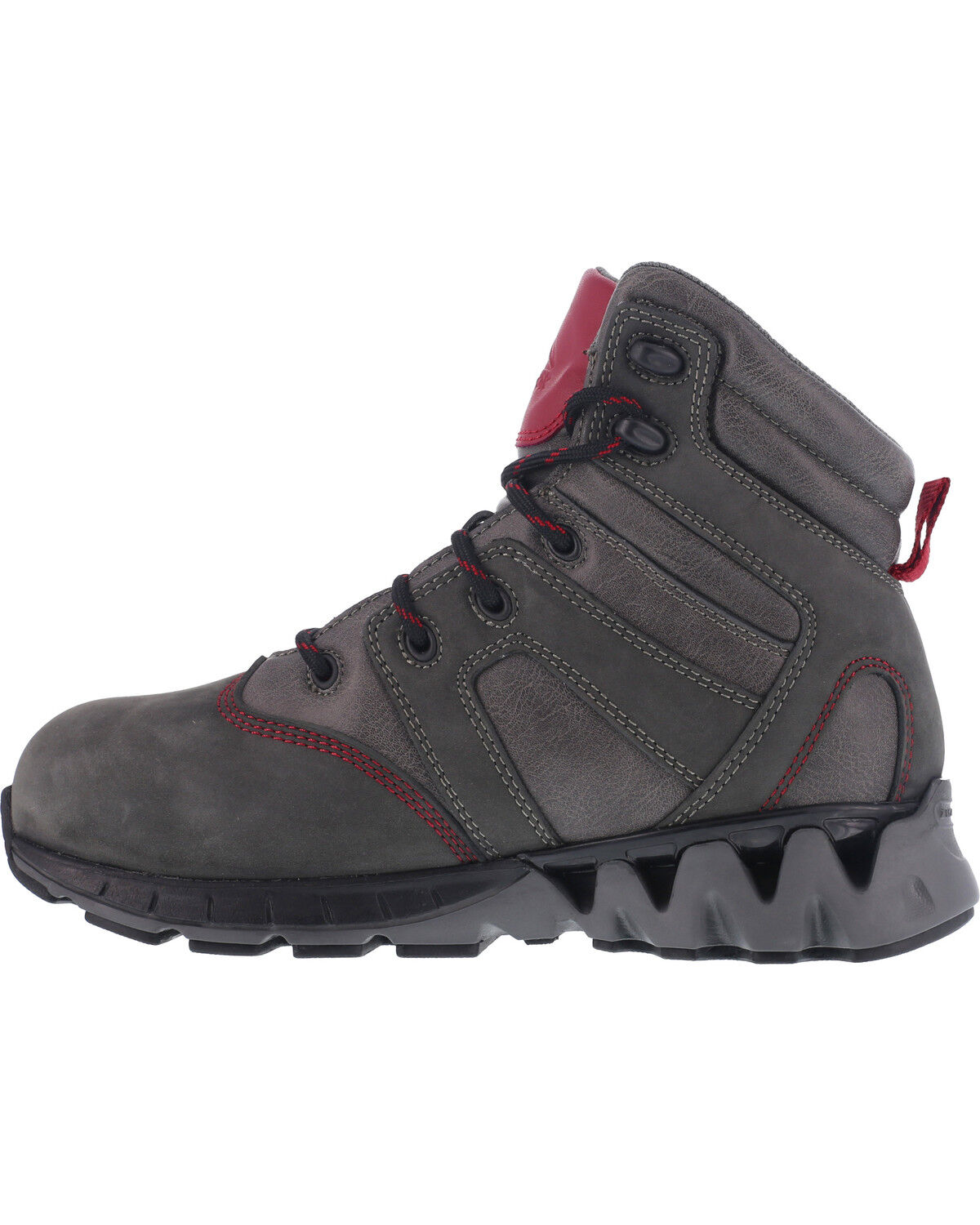 Image #4 - Reebok Women's ZigKick Waterproof Hiker Work Boots - Carbon Toe, Grey, hi-res