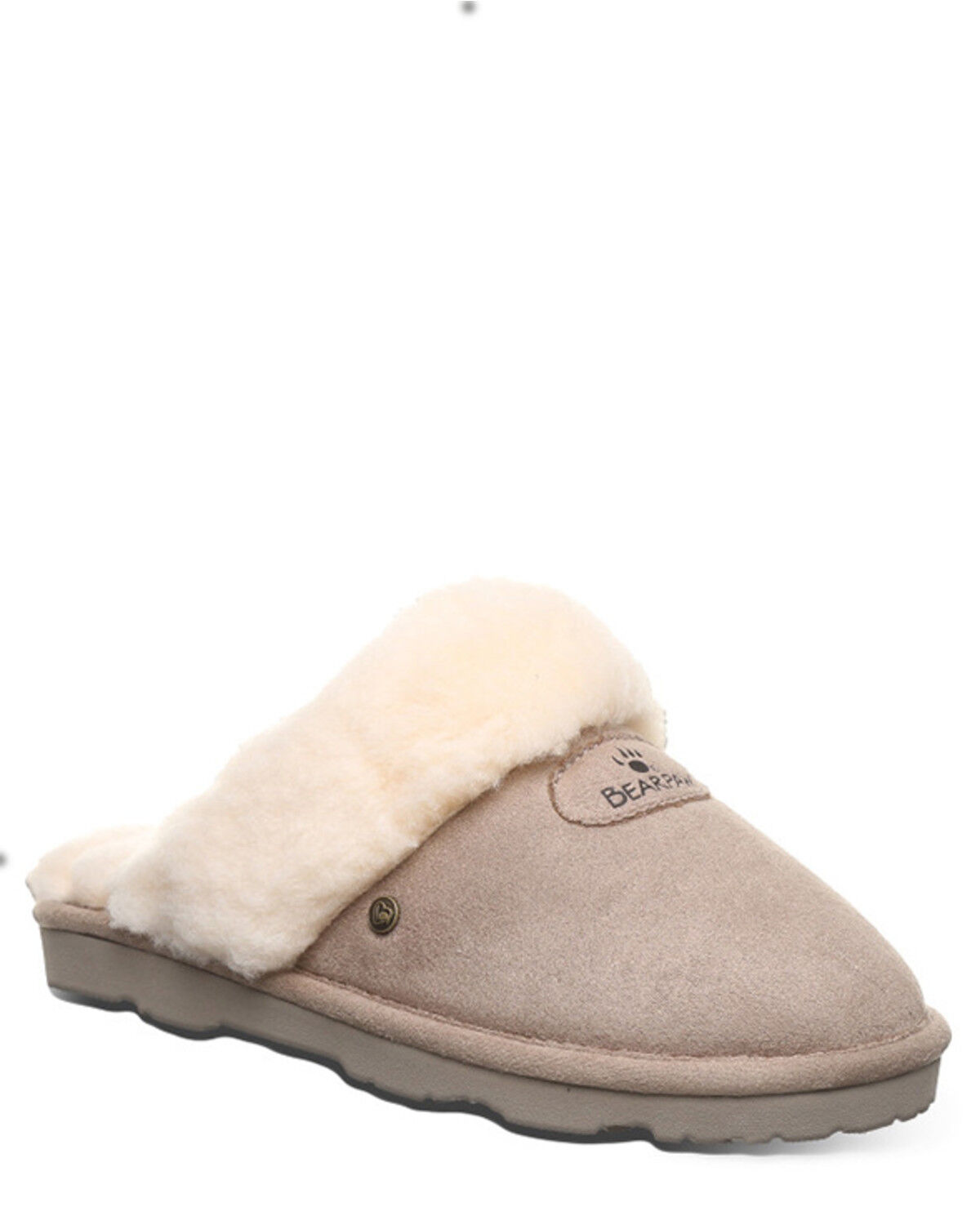 Image #1 - Bearpaw Women's Effie Vegan Slippers, Light Grey, hi-res