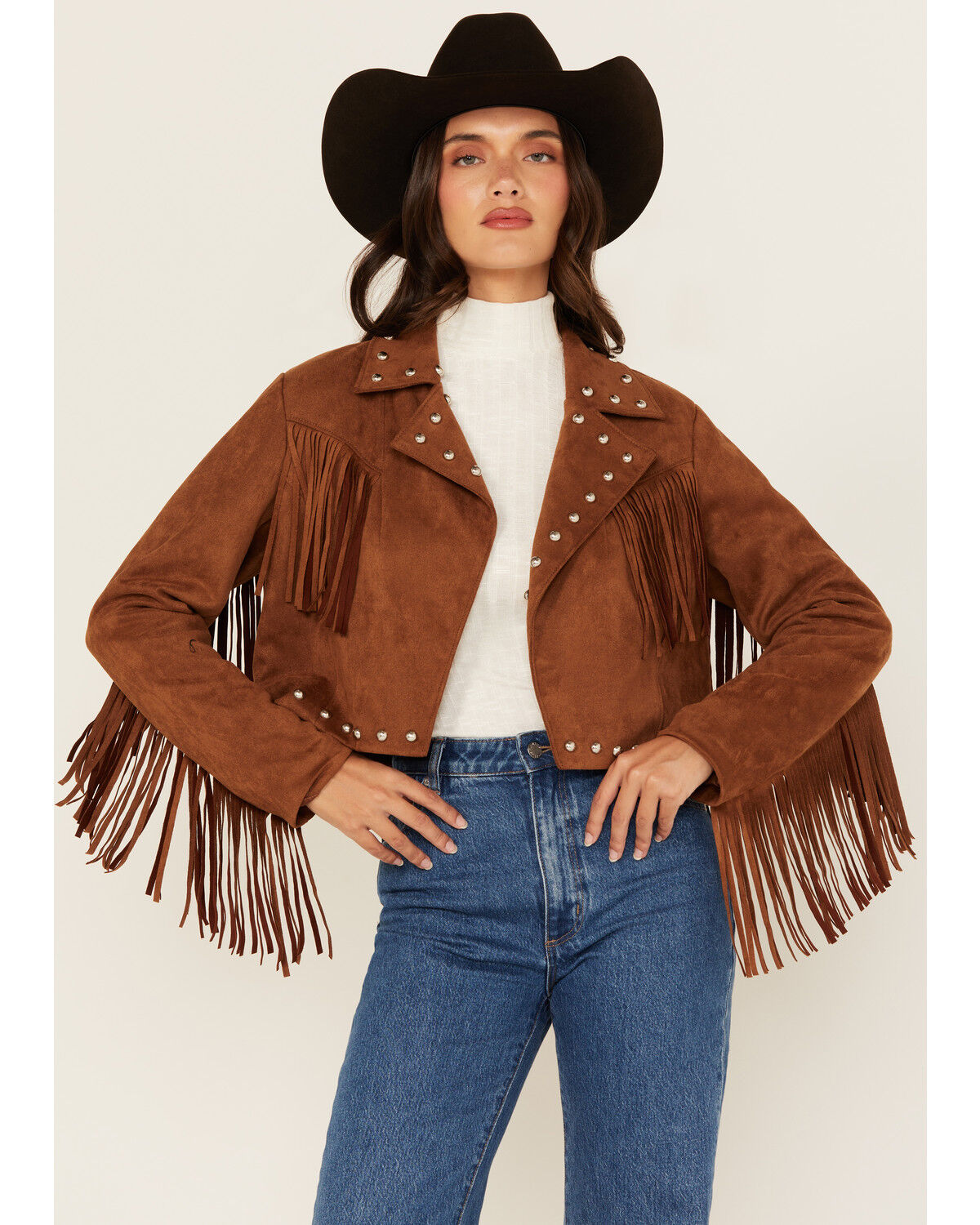 Product Name:  Vocal Women's Suede Tassel Jacket