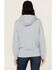 Image #4 - Carhartt Women's Rain Defender® Relaxed Fit Midweight Hooded Sweatshirt, Light Blue, hi-res