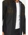 Image #3 - Moonshine Spirit Men's Wax Coated Denim Long Sleeve Snap Western Shirt, Dark Wash, hi-res