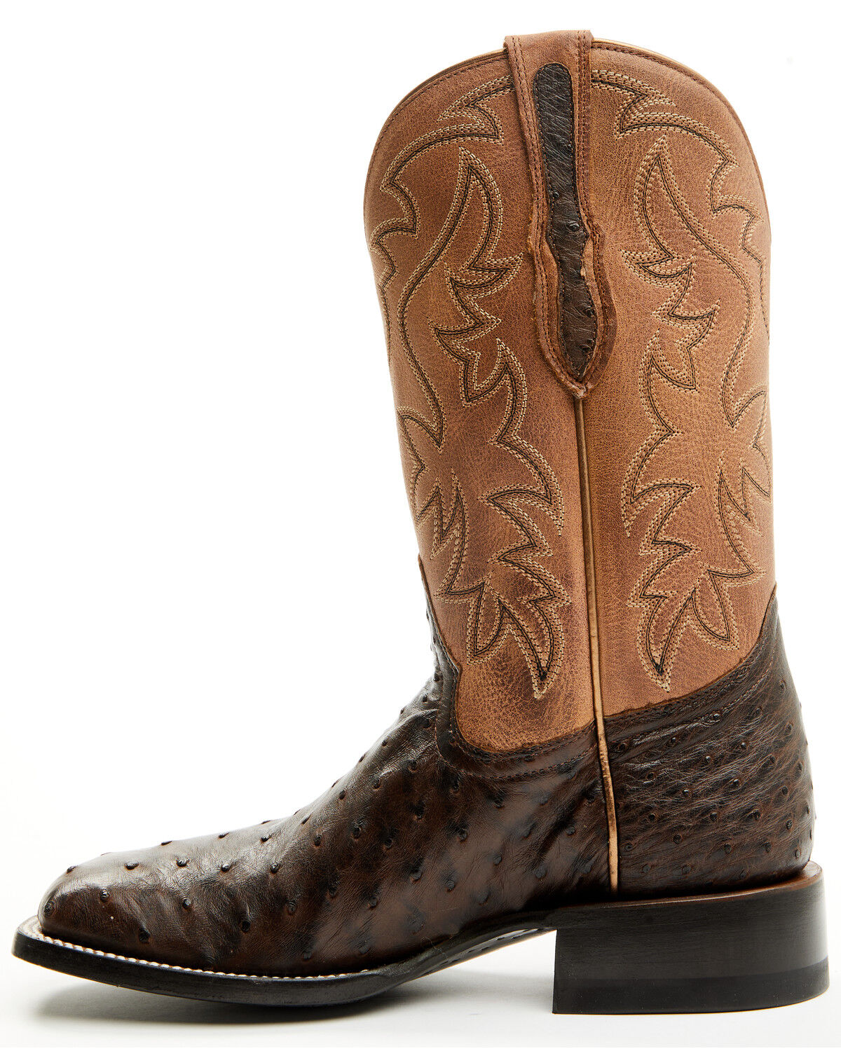 Image #3 - Shyanne Women's Mia Exotic Full Quill Ostrich Western Boots - Broad Square Toe, Chocolate, hi-res