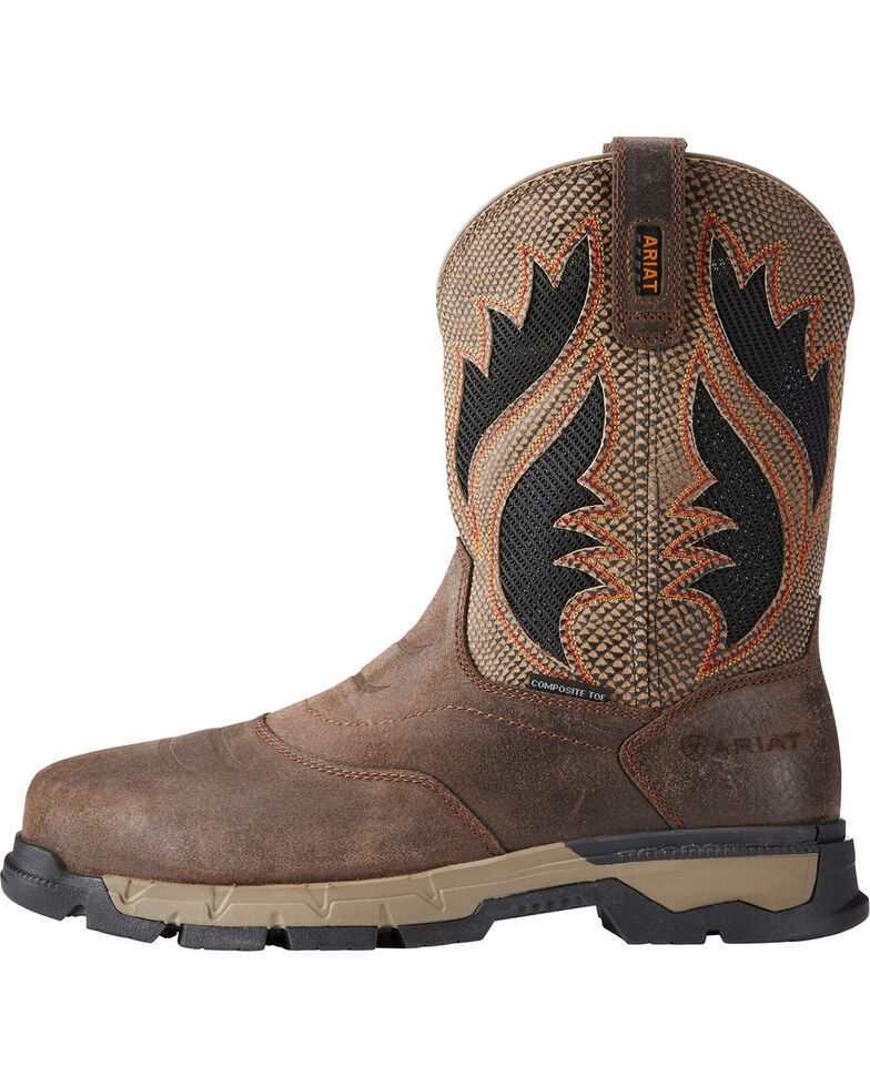 Ariat Men S Rebar Western Venttek Work Boots Comp Toe Boot Barn
