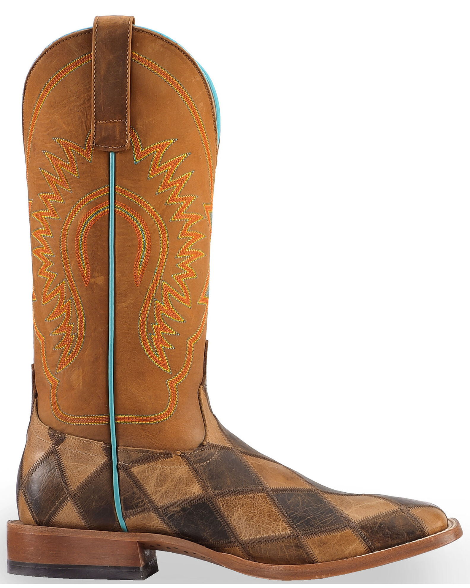 Image #8 - Horse Power by Anderson Bean Men's Patchwork Boots, Brown, hi-res
