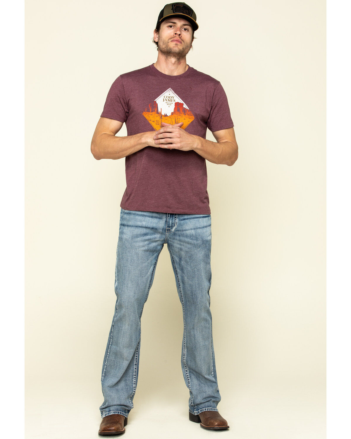 Image #6 - Rock & Roll Cowboy Men's Double Barrel Light Stretch Relaxed Bootcut Jeans, , hi-res