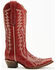 Image #2 - Circle G Women's Studded Western Boots - Snip Toe, Red, hi-res