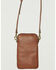 Image #3 - Shyanne Women's Studded Tooled Crossbody Phone Bag, Brown, hi-res