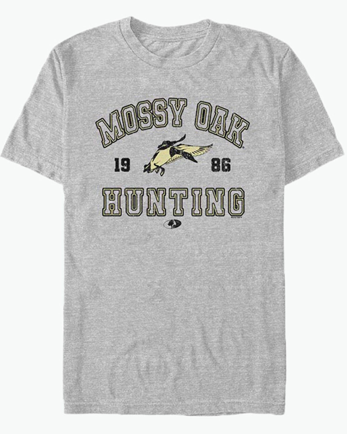 Image #1 - Mossy Oak Men's 1986 Hunting Logo Short Sleeve Graphic T-Shirt, Charcoal, hi-res