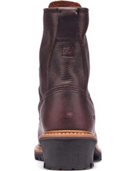 Image #7 - Carolina Men's Logger 8" Steel Toe Work Boots, Brown, hi-res