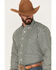 Resistol Men's Pine Striped Long Sleeve Button Down Western Shirt, Green, hi-res