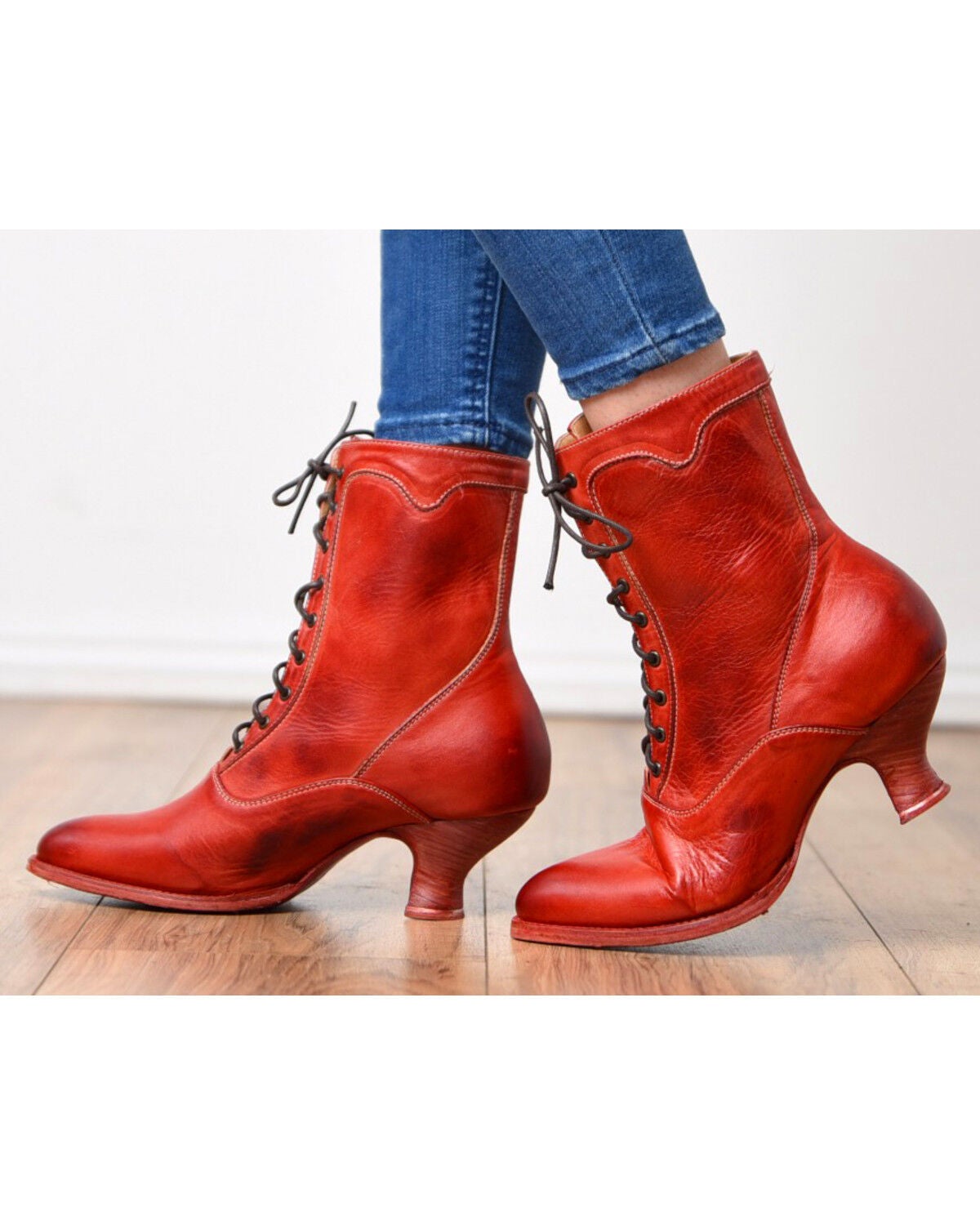 cheap red boots