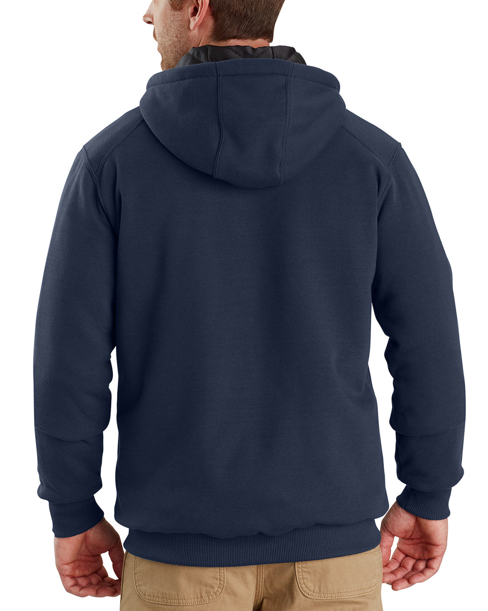 Carhartt Men s Rain Defender Rockland Quilt Lined Hooded Work Sweatshirt Big Tall Boot Barn