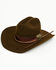 Image #1 - Charlie 1 Horse X Lainey Wilson Women's Songbird Felt Western Hat, Chocolate, hi-res