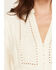 Image #3 - Wild Moss Women's Western Embroidered Long Sleeve Peasant Top, Cream, hi-res