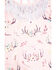 Shea Baby Toddler Girls' Floral Antler Print Top, Pink, hi-res