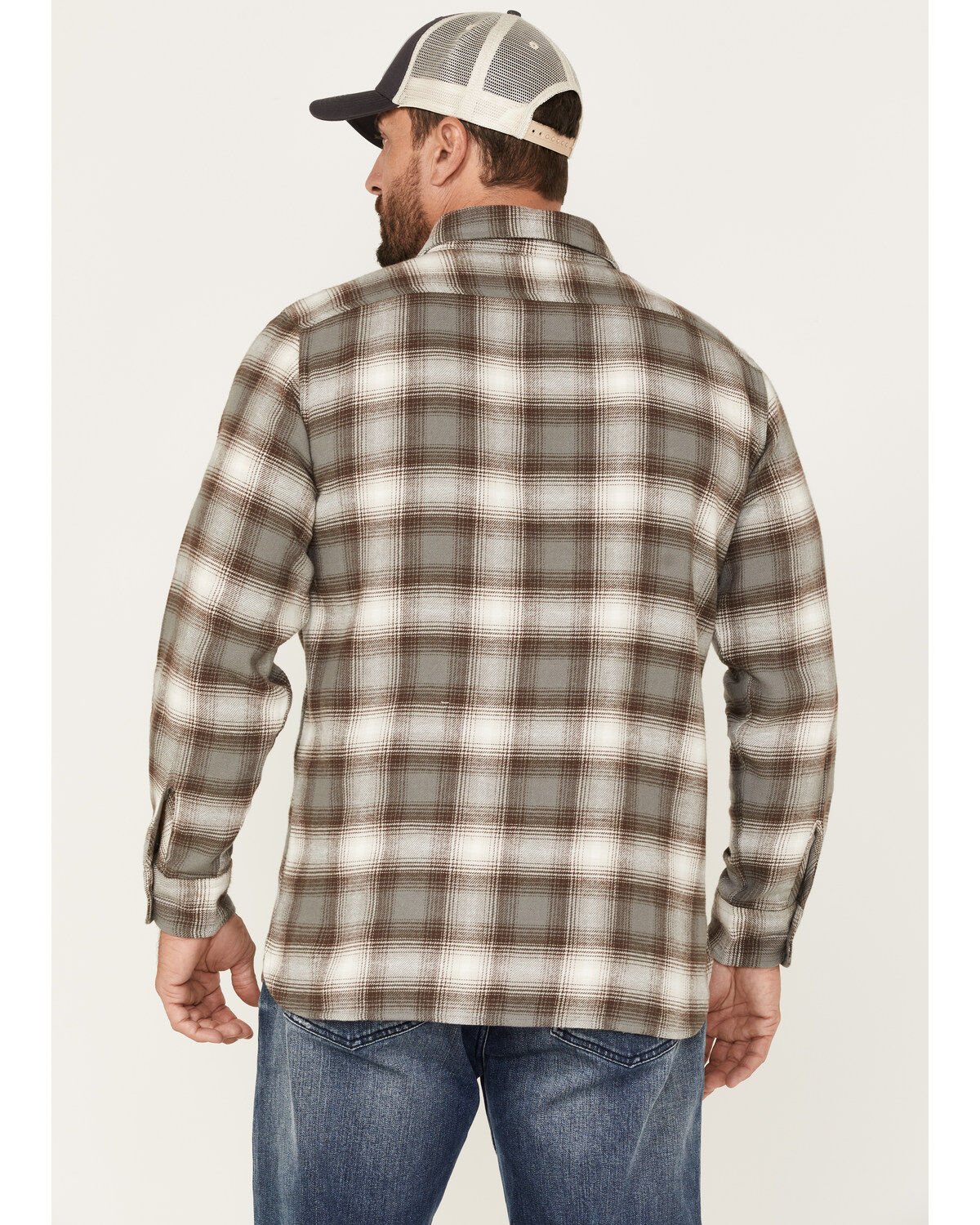 Image #4 - Levi's Men's Classic Worker Plaid Long Sleeve Button-Down Flannel Shirt, Grey, hi-res