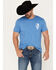 Browning Men's Liberty or Death Short Sleeve Graphic T-Shirt, Heather Blue, hi-res
