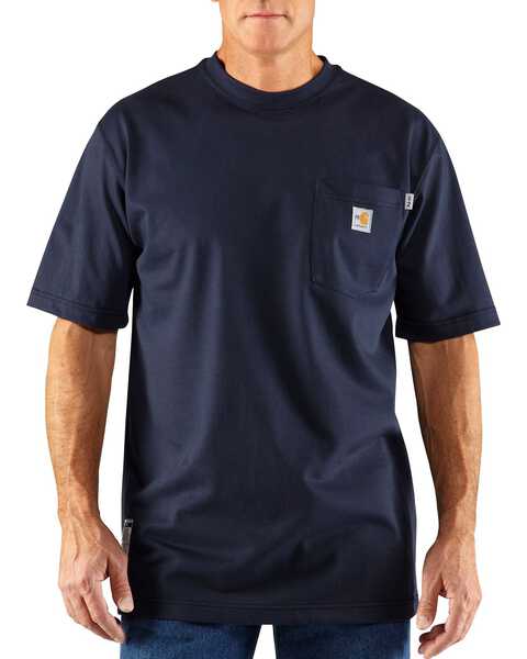 Image #1 - Carhartt Men's FR Force Short Sleeve Work Shirt - Big & Tall, , hi-res