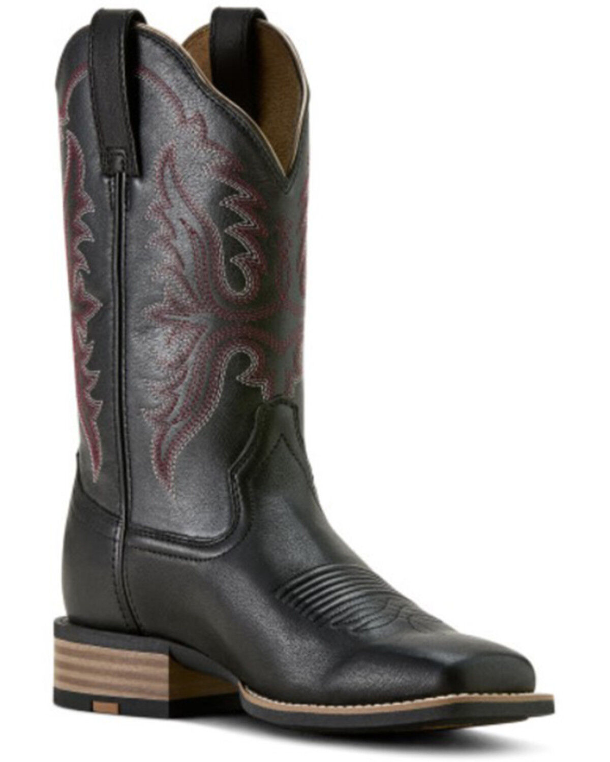Image #1 - Ariat Women's Olena Performance Western Boots - Broad Square Toe, Black, hi-res