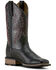 Image #1 - Ariat Women's Olena Performance Western Boots - Broad Square Toe, Black, hi-res