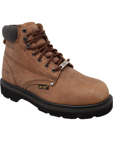 Ad Tec Men's Nubuck Leather 6" Work Boots, Brown, hi-res