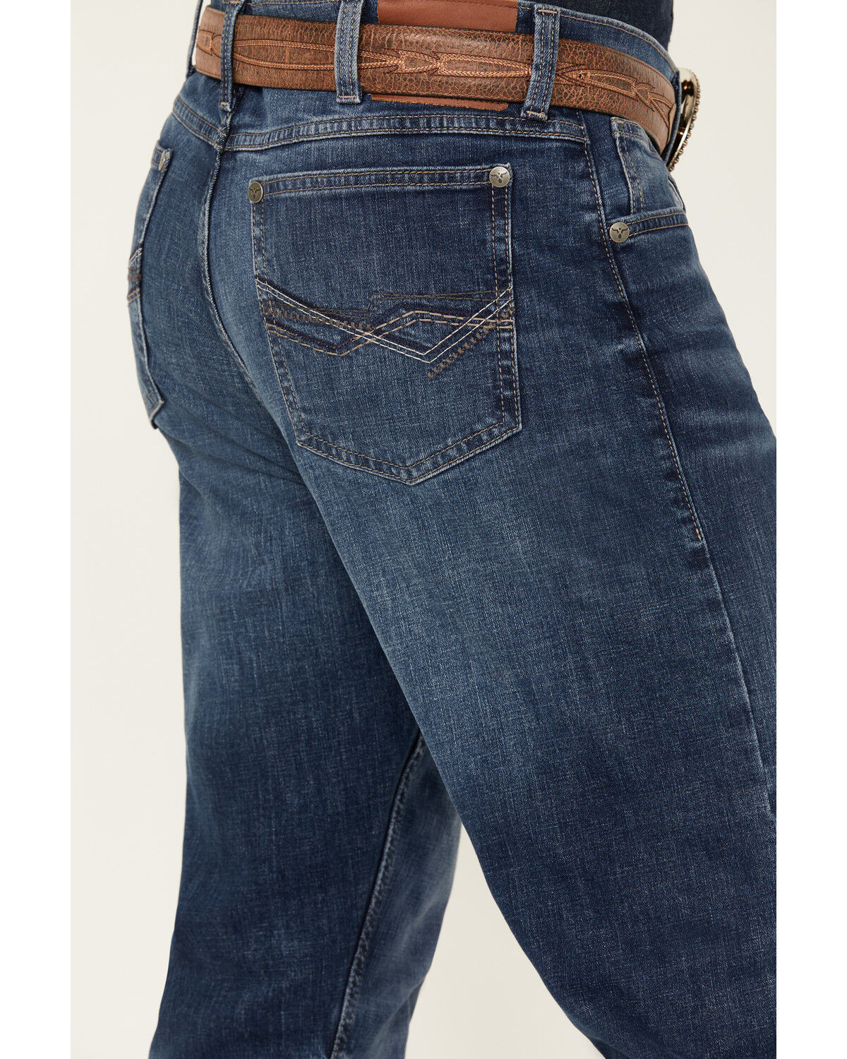 Image #4 - Wrangler 20X Men's Medium Wash Harper Slim Bootcut Stretch Denim Jeans, Medium Wash, hi-res