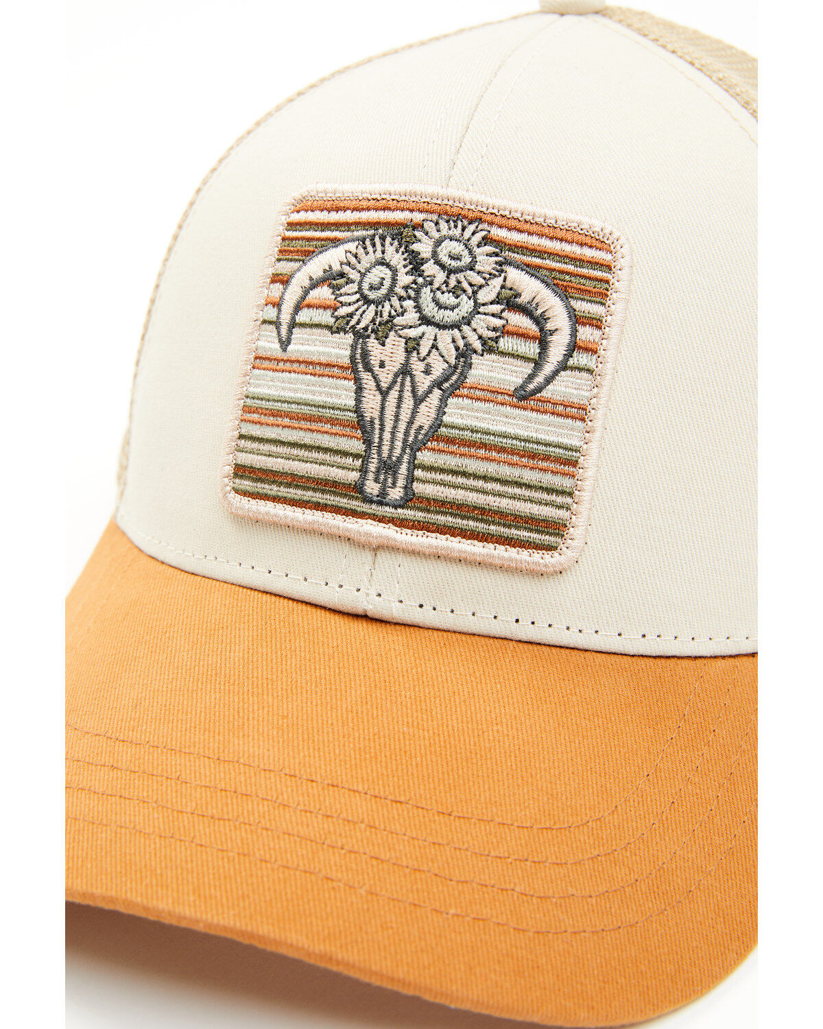 Image #2 - Shyanne Women's Floral Steer Head Baseball Cap, Caramel, hi-res