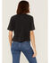 Image #3 - Cleo + Wolf Women's Great Smoky Mountains Graphic Boxy Crop Tee, Black, hi-res