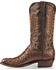 Image #3 - Lucchese Men's Handmade Dark Brown Luke Full Quill Ostrich Boots - Medium Toe , , hi-res
