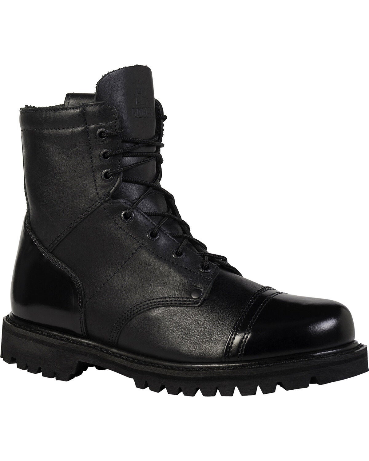 Rocky Men's Side Zipper Duty Boots, Black, hi-res