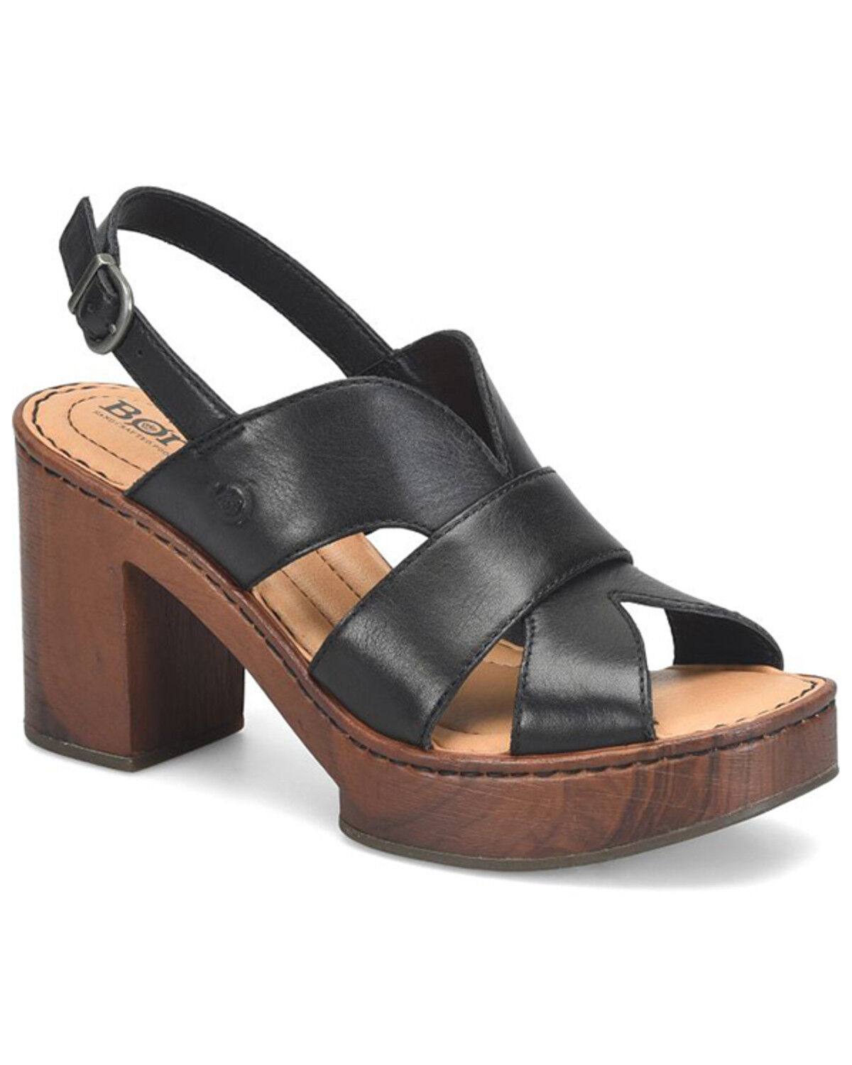 Born Women's Nassu Platform Sandals, Black, hi-res