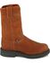 Image #2 - Justin Men's Cargo Brown Pull-On Work Boots - Soft Toe, , hi-res