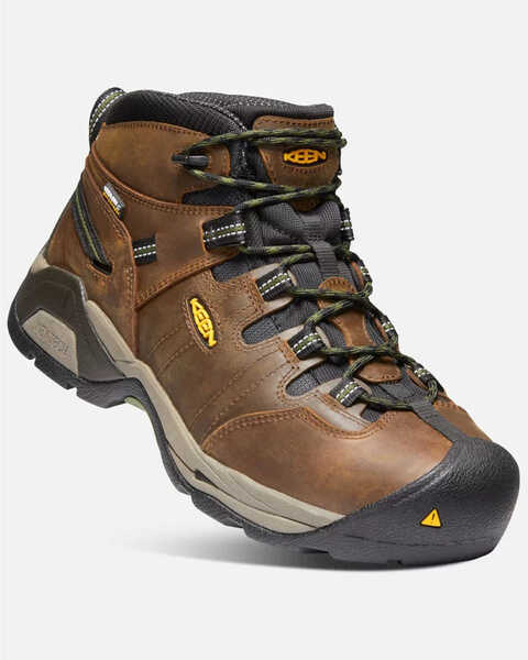 Keen Men's Detroit XT Waterproof Work Boots - Steel Toe, Brown, hi-res