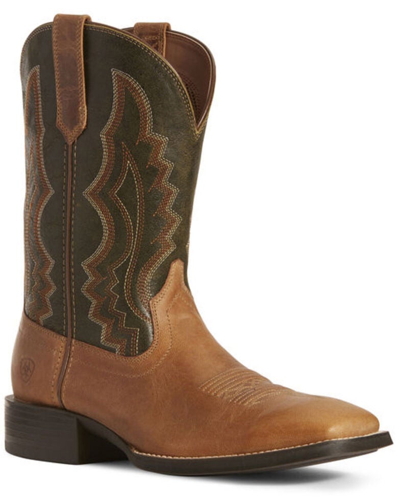 Ariat Men's Sport Riggin Western Boots Wide Square Toe Boot Barn