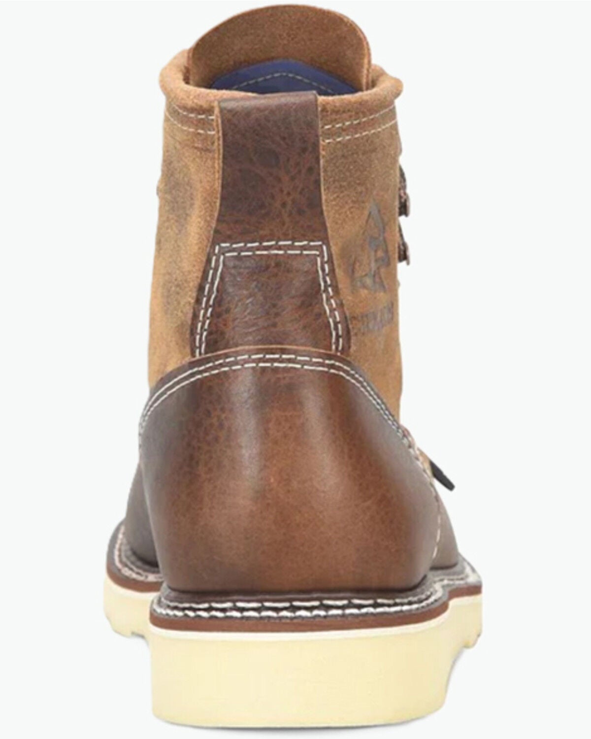 Image #5 - Carolina Men's AMP 6" Roughout Moc Wedge Work Boots - Soft Toe, Brown, hi-res