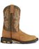 Image #2 - Ariat Boys' WorkHog® Western Boots - Square Toe, Aged Bark, hi-res