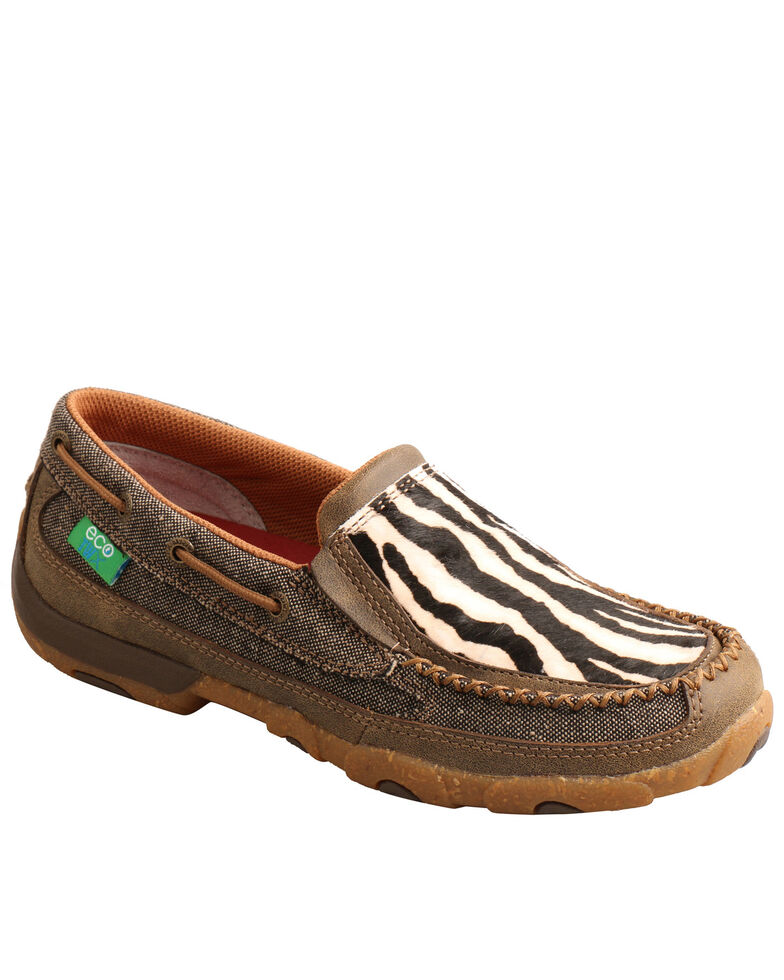 twisted x women's driving mocs slip on