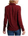 Image #2 - Stetson Women's Western Ditsy Printed Long Sleeve Snap Western Shirt, Wine, hi-res