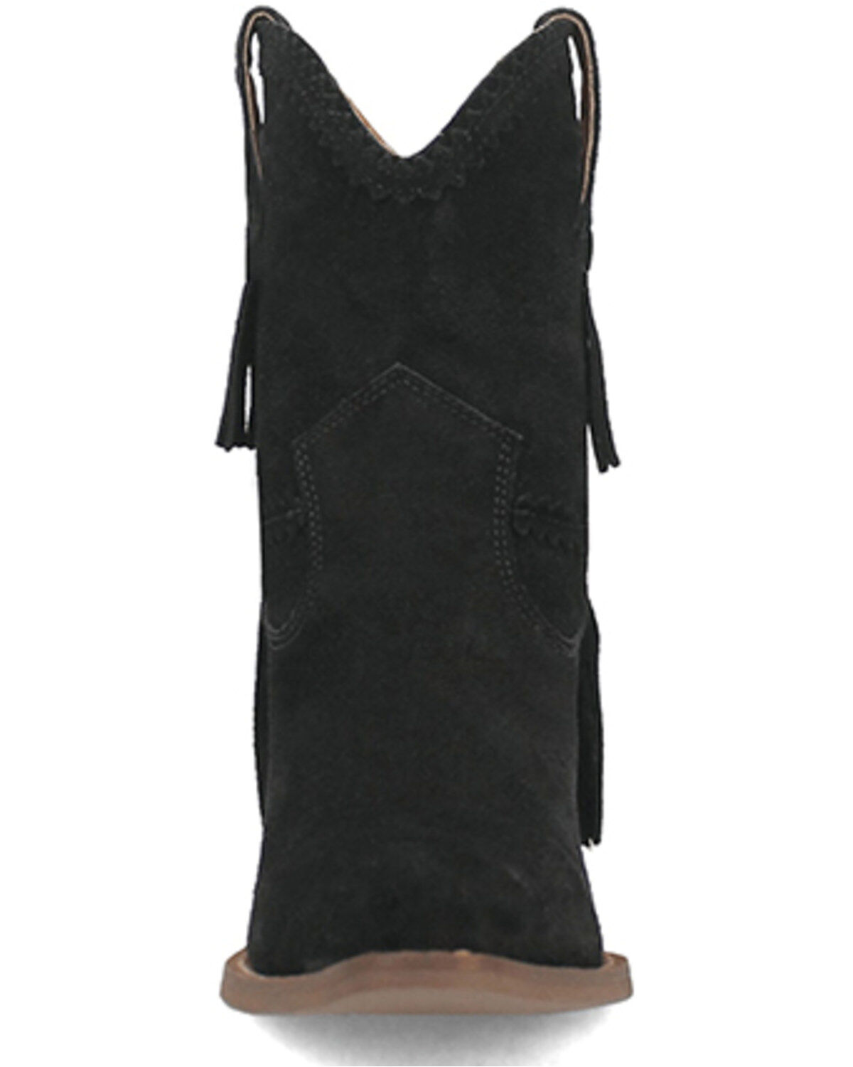Image #4 - Dingo Women's Fandango Fringe Western Booties - Snip Toe, Black, hi-res